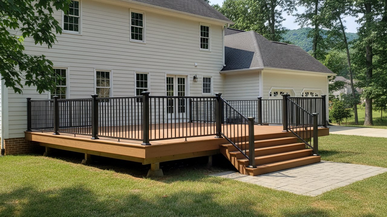 Composite Decking Installation completed by Midway Deck Solutions in Olive Branch, TN